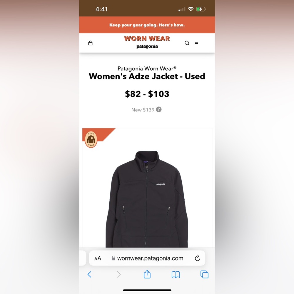 Patagonia Hard Shell Black Zip Up Jacket Women’s Small - Picture 5 of 5